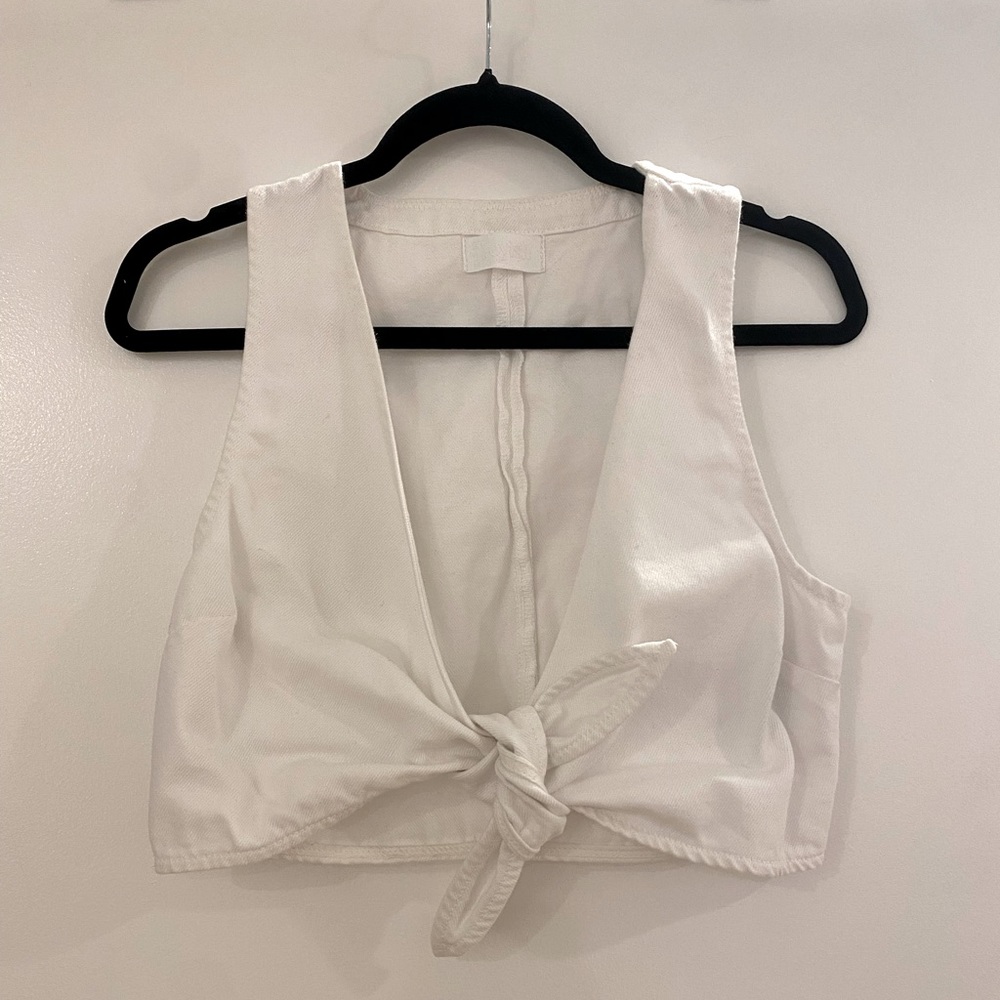 White BOYISH Denim Top
